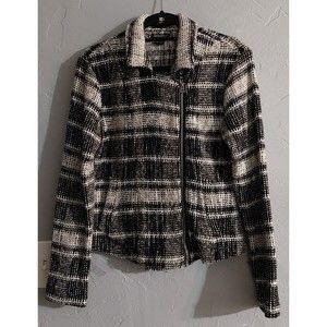 Lucky Brand Moto Jacket,Women  S,Pockers,Zipper,cotton, Acrylic,16.5 Inch Of Arm